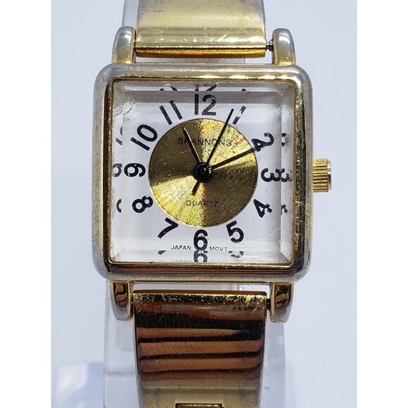Shannons women's dress watch. Square face with gold bevel. Working watch - Picture 1 of 7